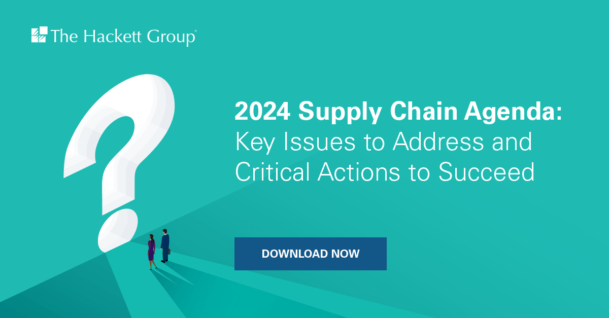 2024 Supply Chain Agenda Key Issues to Address and Critical Actions to