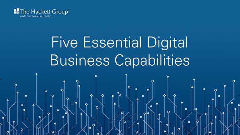 Finance Digital Excelleration® - Five Essential Digital Business Capabilities
