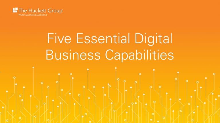 GBS Digital Excelleration® - Five Essential Digital Business Capabilities
