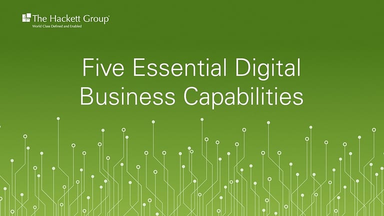 HR Digital Excelleration® - Five Essential Digital Business Capabilities