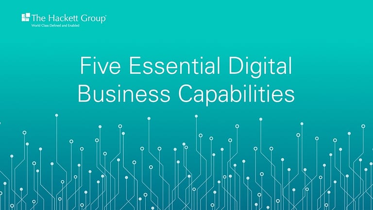 Supply Chain Digital Excelleration® - Five Essential Digital Business Capabilities