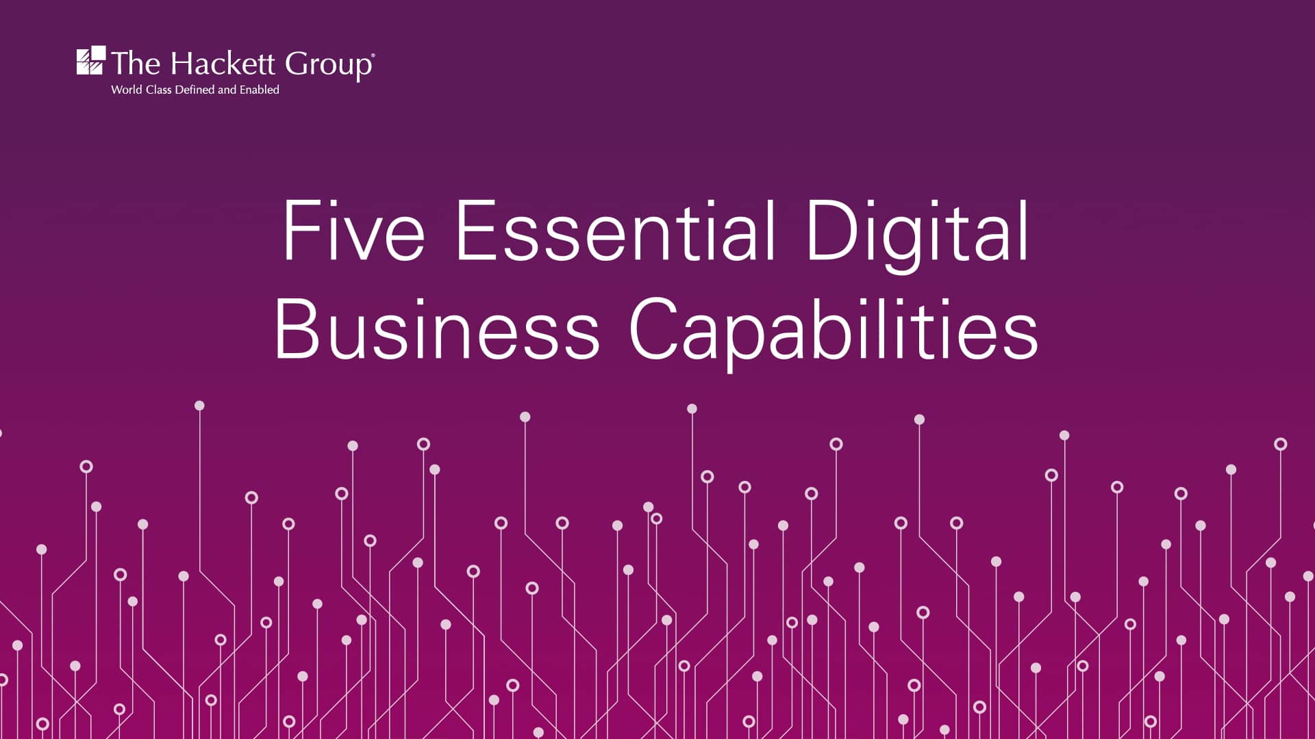 IT Digital Excelleration® - Five Essential Digital Business Capabilities