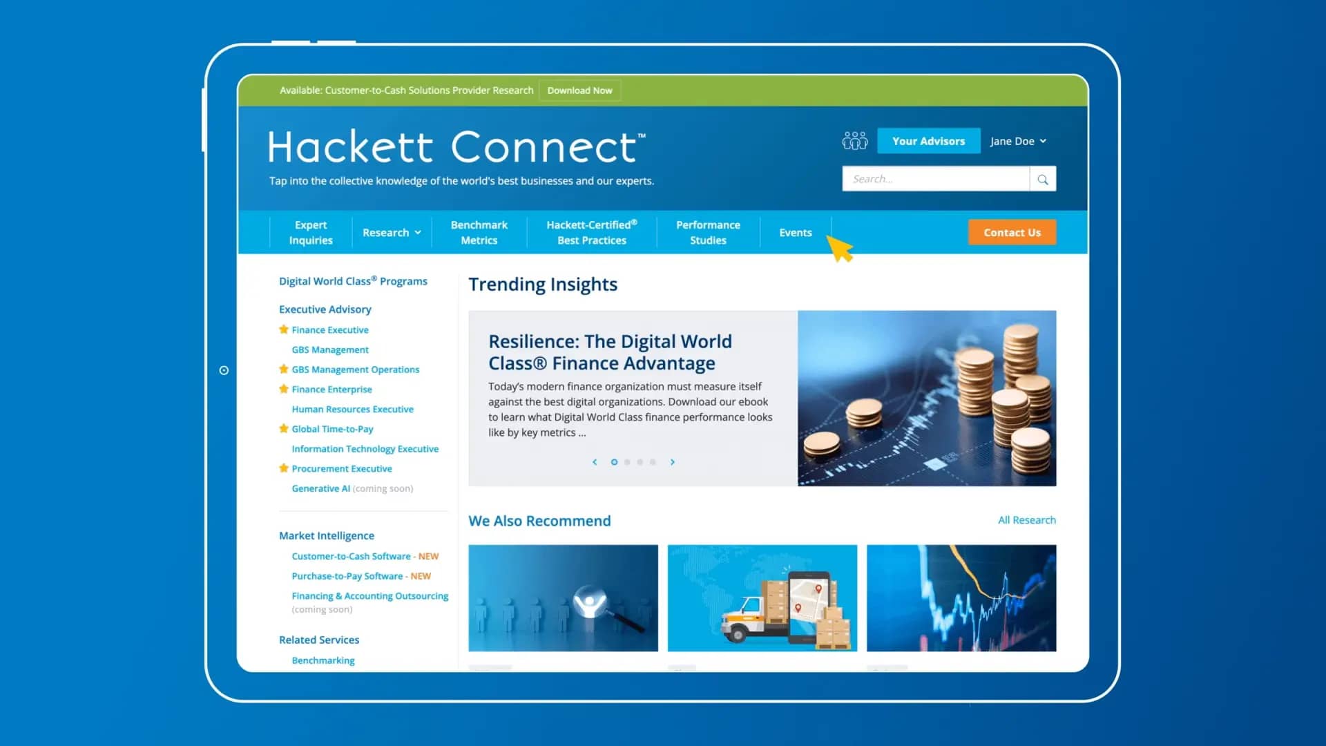 Hackett connect