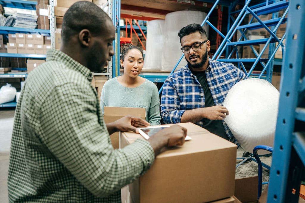 E‑procurement solutions overview showing software that automates requisitions, purchase orders, and guided purchasing to improve spend control and efficiency.