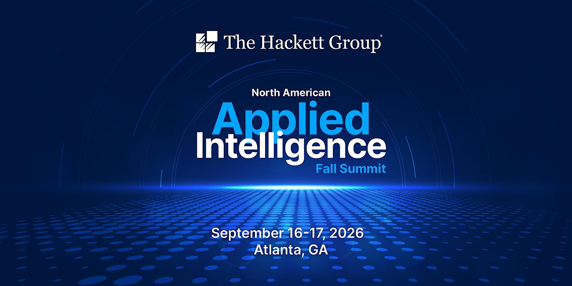 2026 North American Applied Intelligence Fall Summit