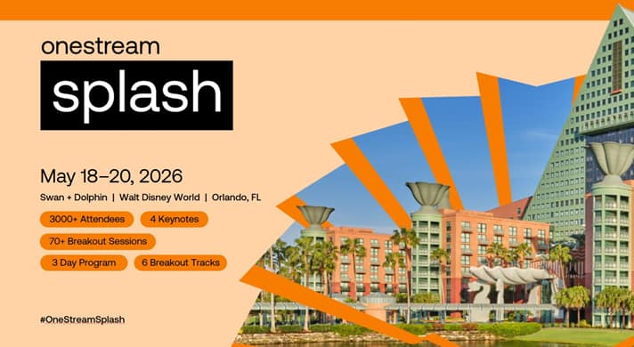 OneStream Splash – May 18-20