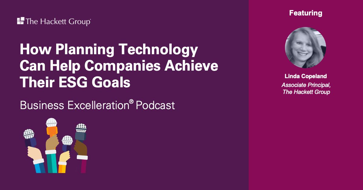 How Planning Technology Can Help Companies Achieve Their ESG Goals
